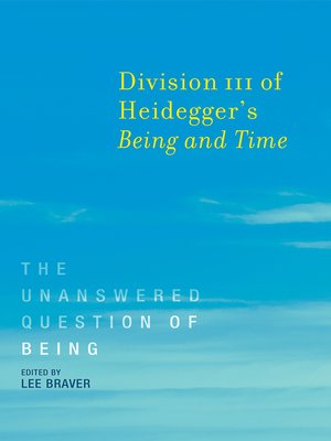 cover image of Division III of Heidegger's Being and Time